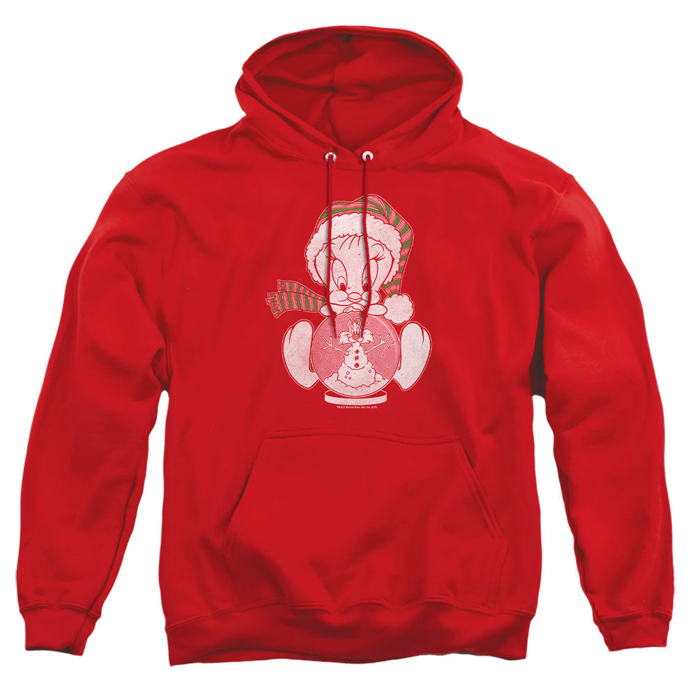 Looney Tunes Tweey Globe Mens Hoodie Red