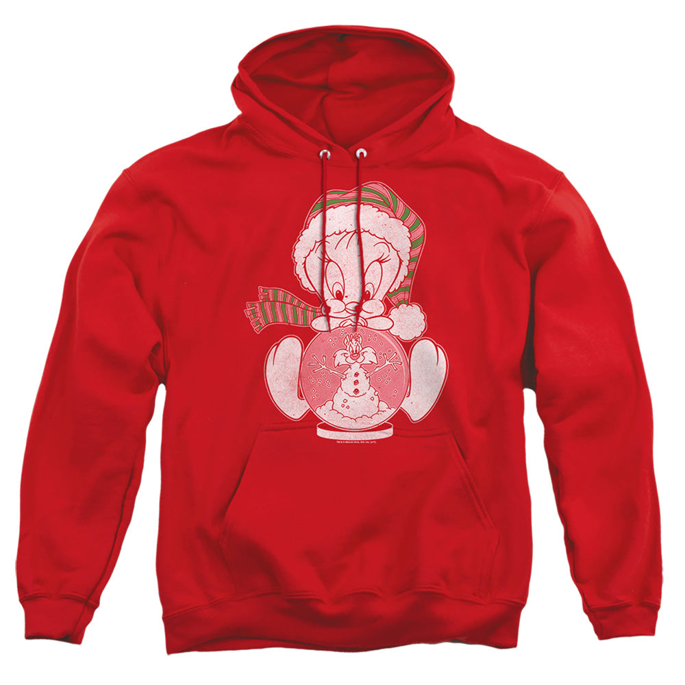 Looney Tunes Tweey Globe Mens Hoodie Red