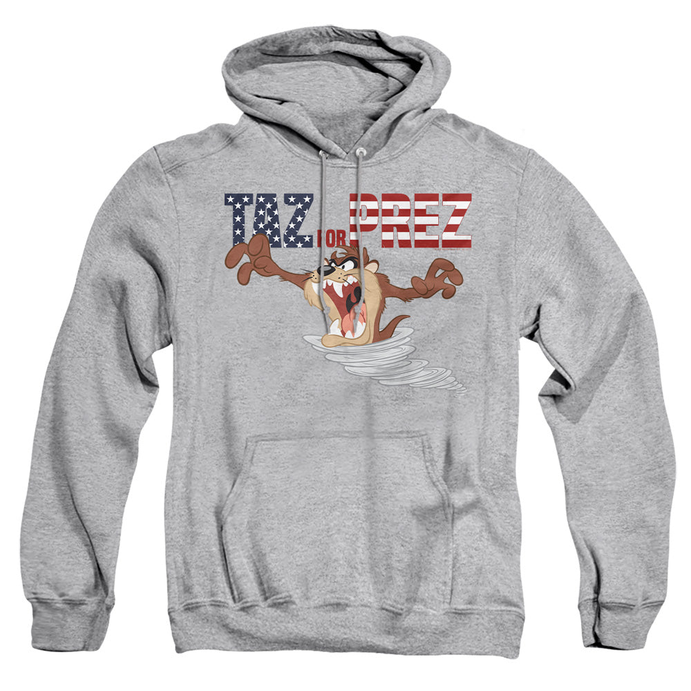 Looney Tunes Taz For Prez 3 Mens Hoodie Athletic Heather