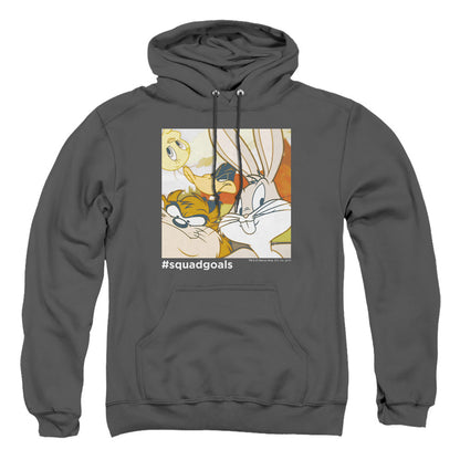 Looney Tunes Squad Goals Mens Hoodie Charcoal