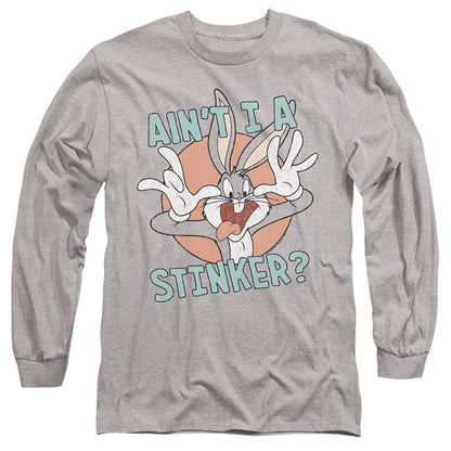 Looney Tunes Aint I A Stinker Mens Long Sleeve Shirt Athletic Heather Officially Licensed