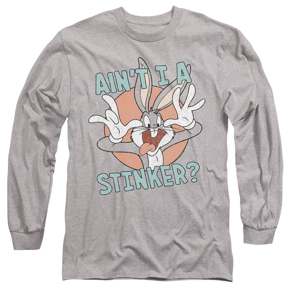 Looney Tunes Aint I A Stinker Mens Long Sleeve Shirt Athletic Heather Officially Licensed