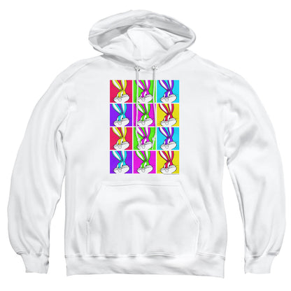 Looney Tunes Bugs Tiles Mens Hoodie White