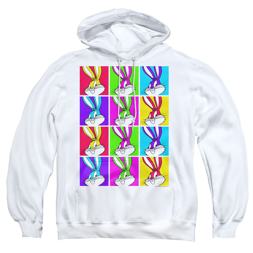 Looney Tunes Bugs Tiles Mens Hoodie White