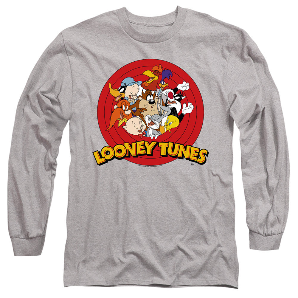 Looney Tunes Group Mens Long Sleeve Shirt Athletic Heather Officially Licensed