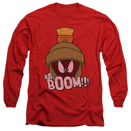 Looney Tunes Kaboom Mens Long Sleeve Shirt Red Officially Licensed