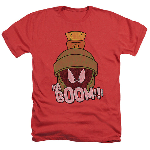 Looney Tunes Kaboom Heather Mens T Shirt Red