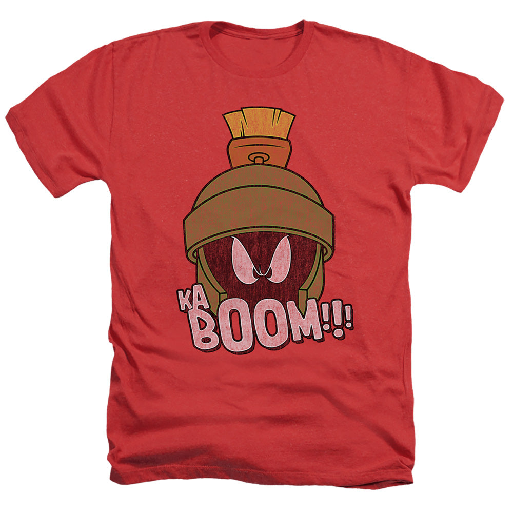 Looney Tunes Kaboom Heather Mens T Shirt Red