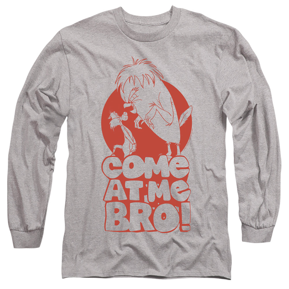 Looney Tunes Come At Me Mens Long Sleeve Shirt Athletic Heather Officially Licensed