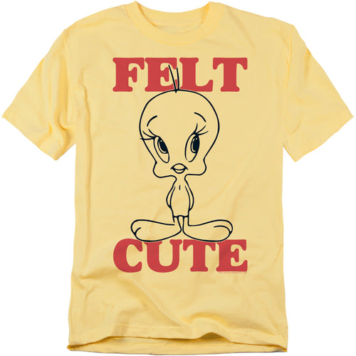 Looney Tunes Felt Cute Mens T Shirt White