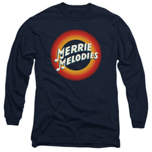 Load image into Gallery viewer, Looney Tunes Merrie Logo Mens Long Sleeve Shirt Navy Officially Licensed
