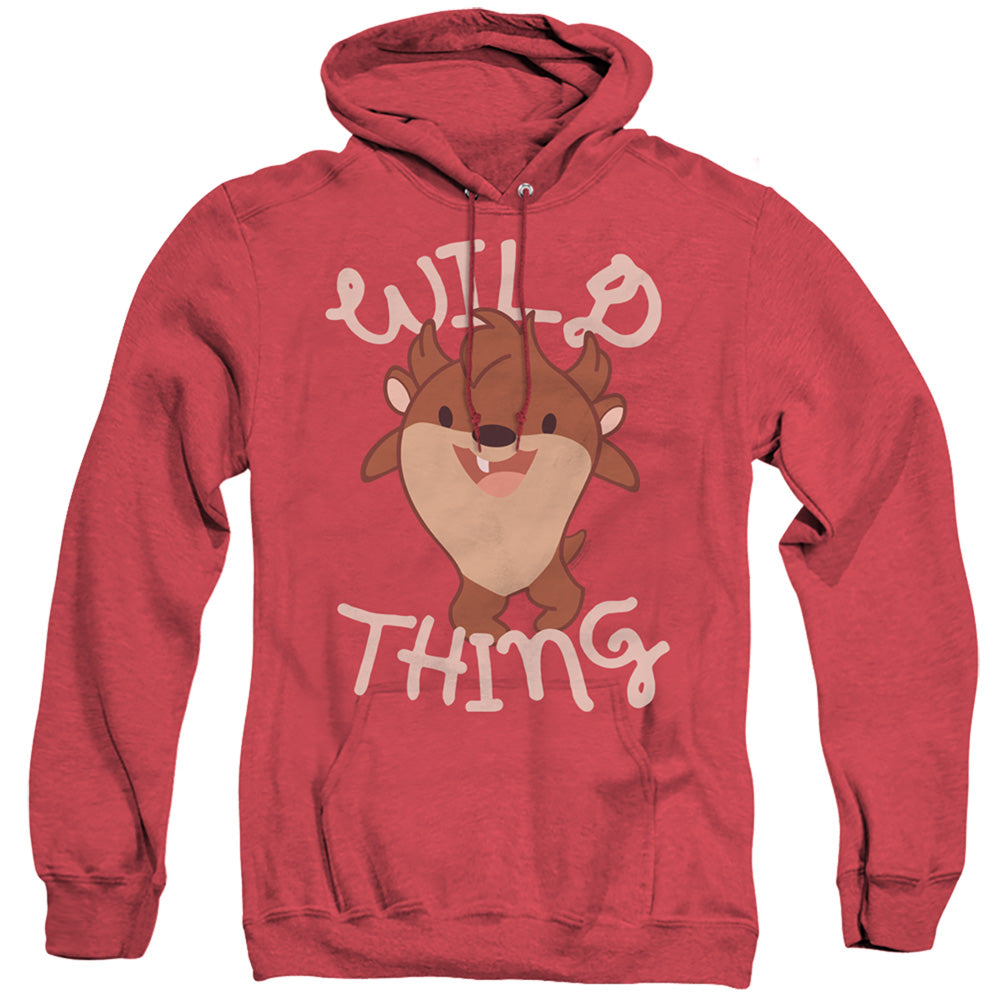 Looney Tunes Wild Thing Kid Heather Mens Hoodie Red