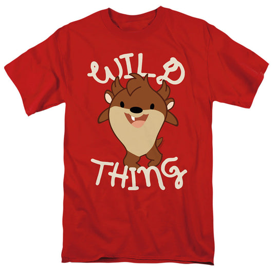 Looney Tunes Wild Thing Kid Mens T Shirt Red