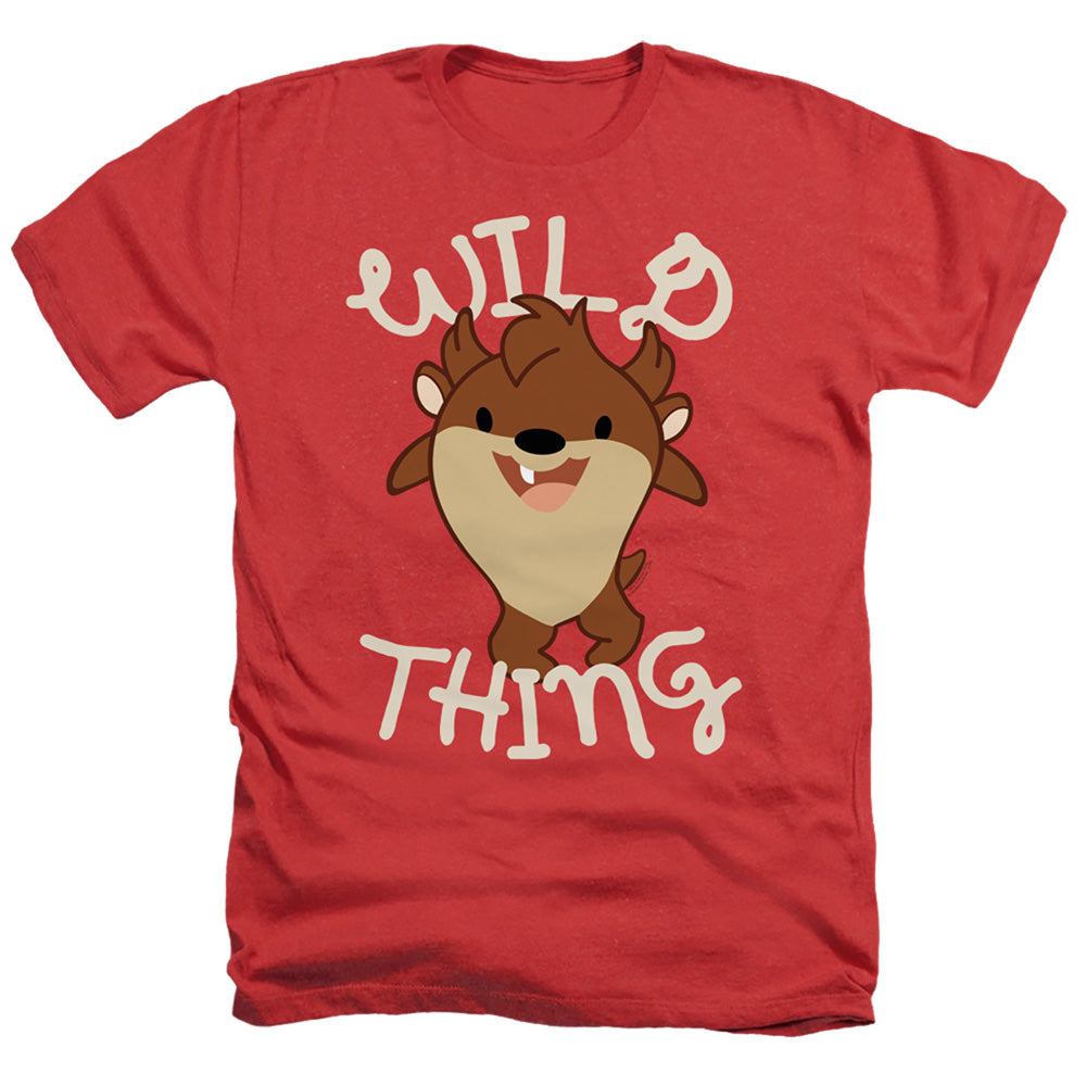 Looney Tunes Wild Thing Kid Heather Mens T Shirt Red