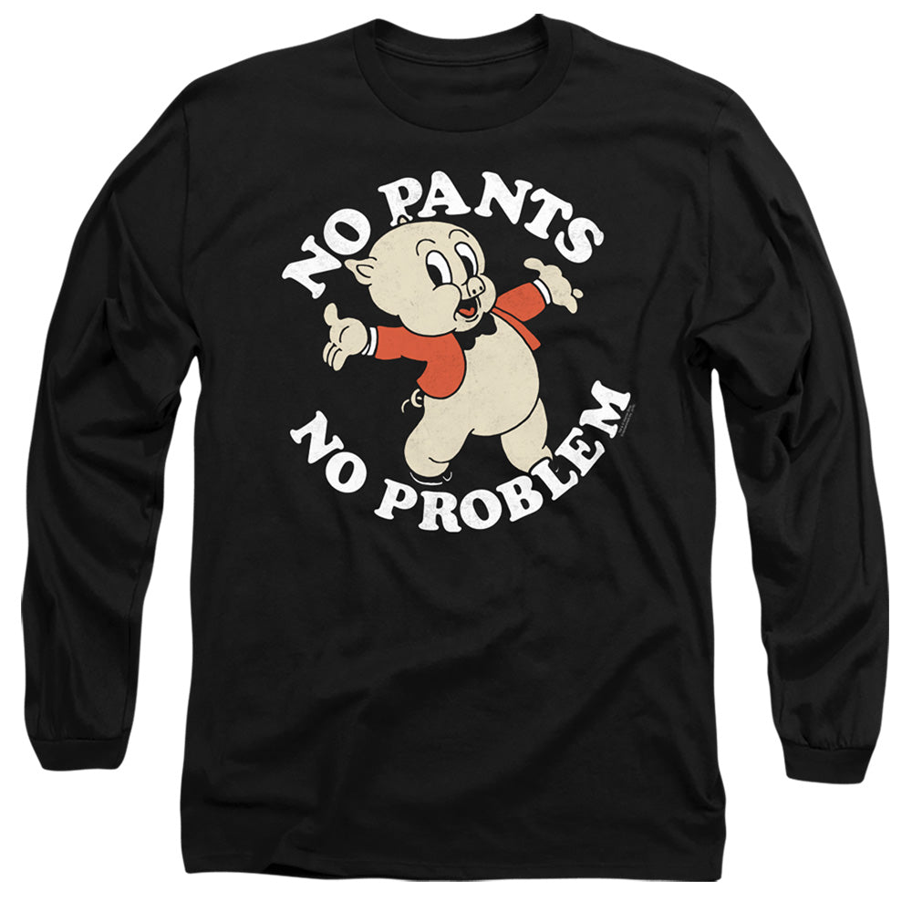 Looney Tunes No Pants Mens Long Sleeve Shirt Black Officially Licensed