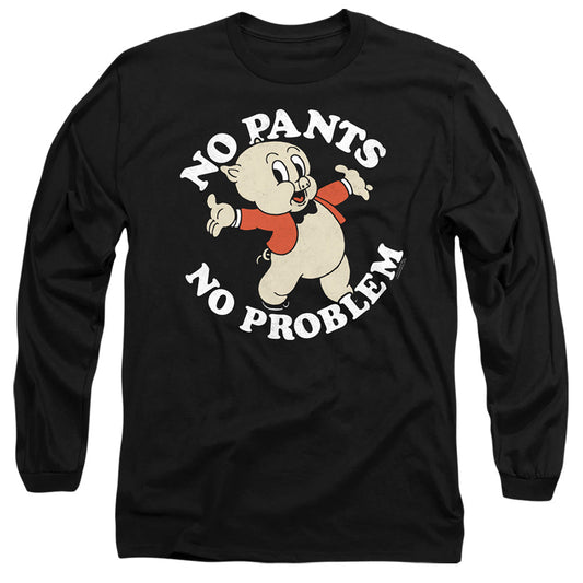 Looney Tunes No Pants Mens Long Sleeve Shirt Black