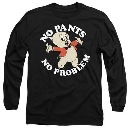 Looney Tunes No Pants Mens Long Sleeve Shirt Black Officially Licensed