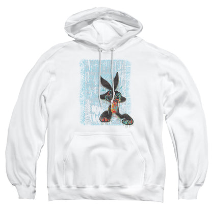Looney Tunes Graffiti Rabbit Mens Hoodie White