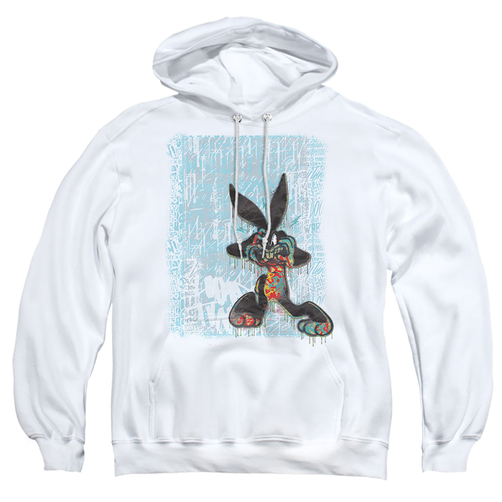 Looney Tunes Graffiti Rabbit Mens Hoodie White