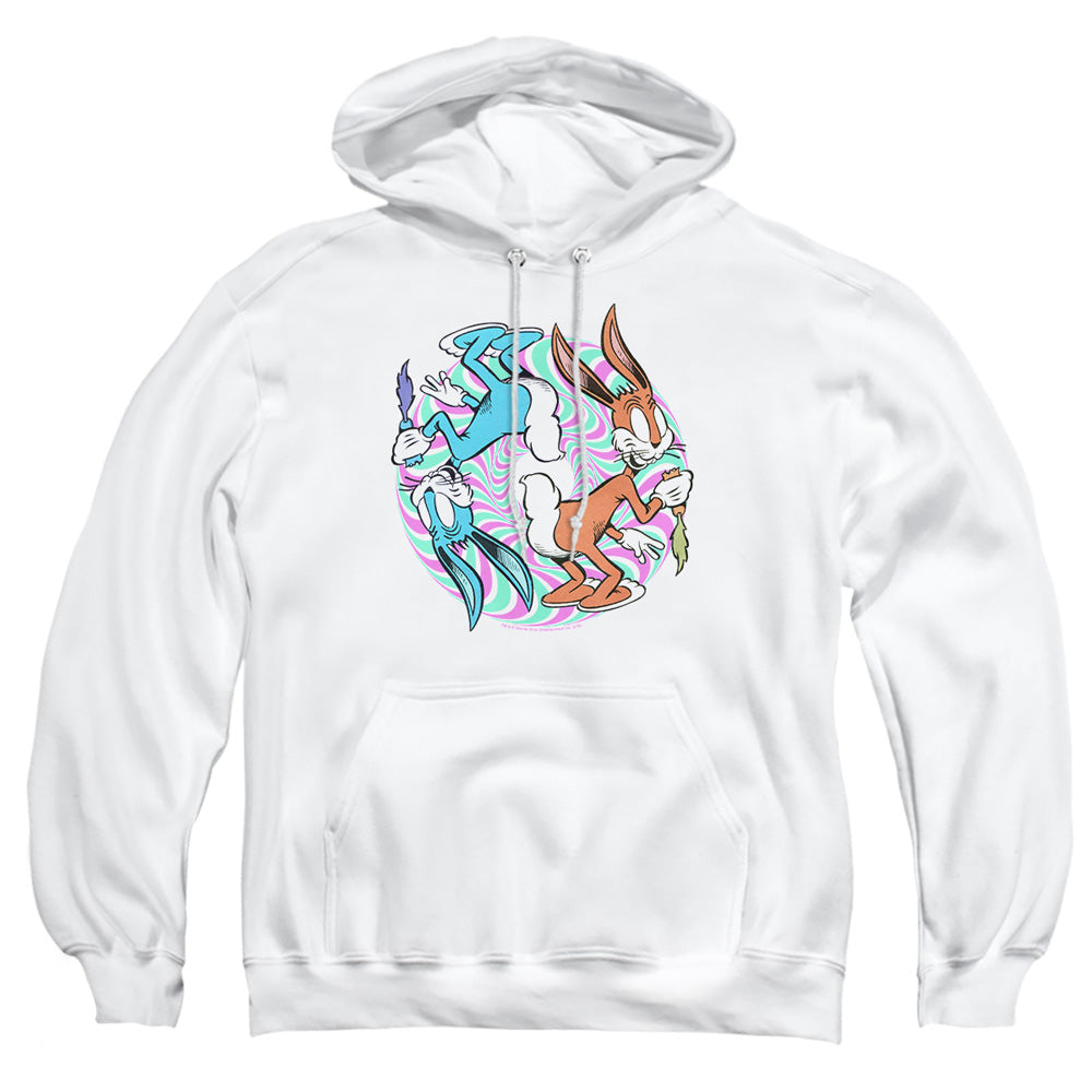 Looney Tunes Wacky Wabbit Mens Hoodie White