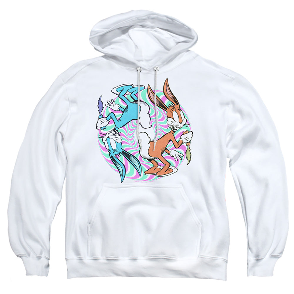 Looney Tunes Wacky Wabbit Mens Hoodie White