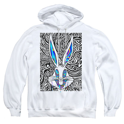 Looney Tunes Wild Bugs Mens Hoodie White