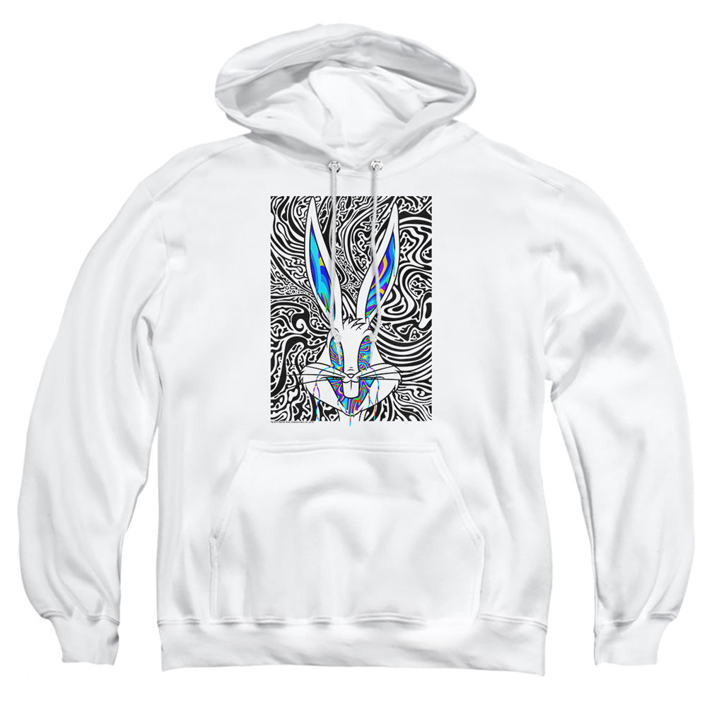 Looney Tunes Wild Bugs Mens Hoodie White
