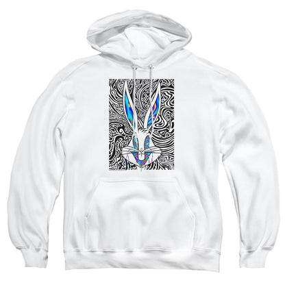 Looney Tunes Wild Bugs Mens Hoodie White