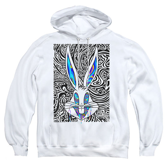 Looney Tunes Wild Bugs Mens Hoodie White
