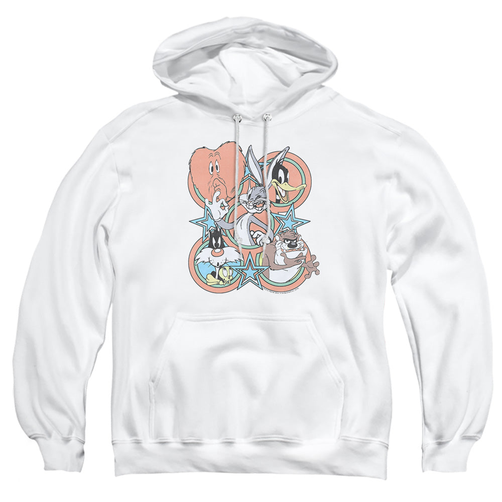 Looney Tunes Screen Stars Mens Hoodie White