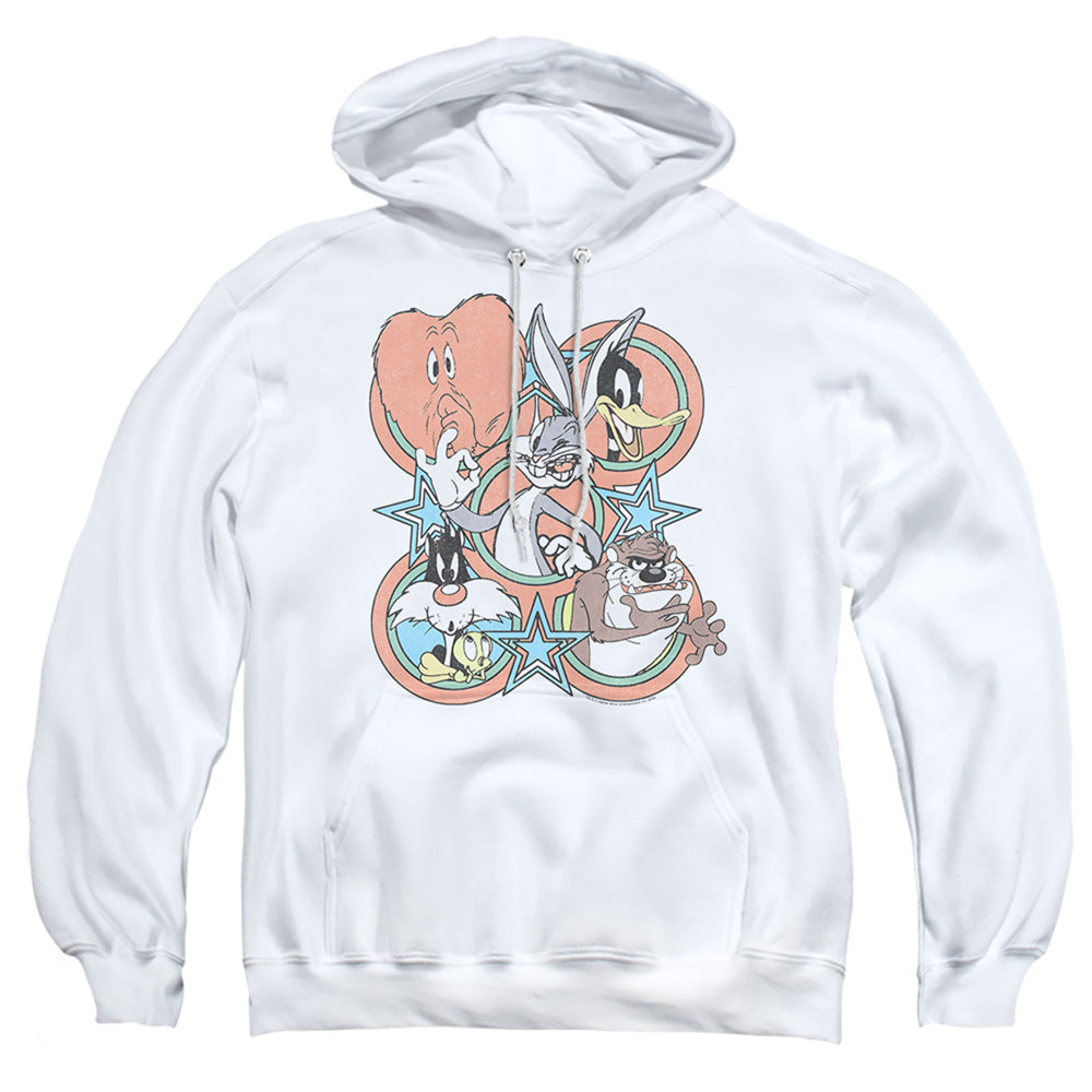 Looney Tunes Screen Stars Mens Hoodie White
