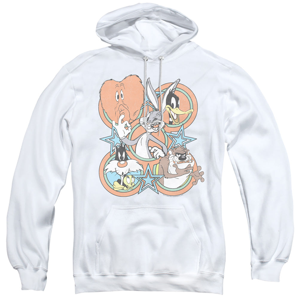 Looney Tunes Screen Stars Mens Hoodie White