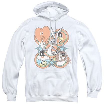 Looney Tunes Screen Stars Mens Hoodie White