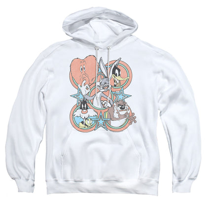 Looney Tunes Screen Stars Mens Hoodie White