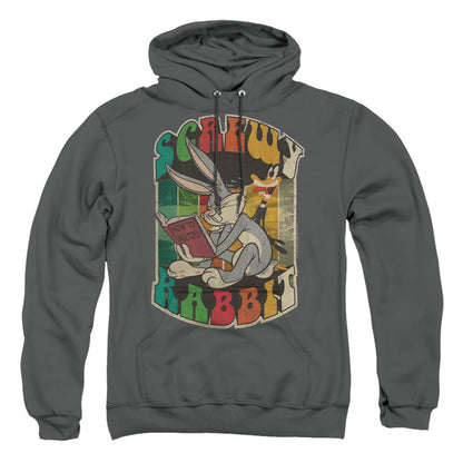 Looney Tunes Screwy Rabbit Mens Hoodie Charcoal
