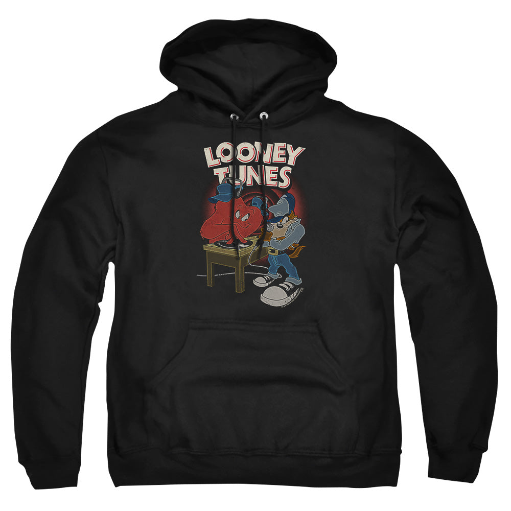 Looney Tunes Dj Looney Tunes Mens Hoodie Black