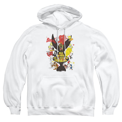 Looney Tunes Cereal Mens Hoodie White