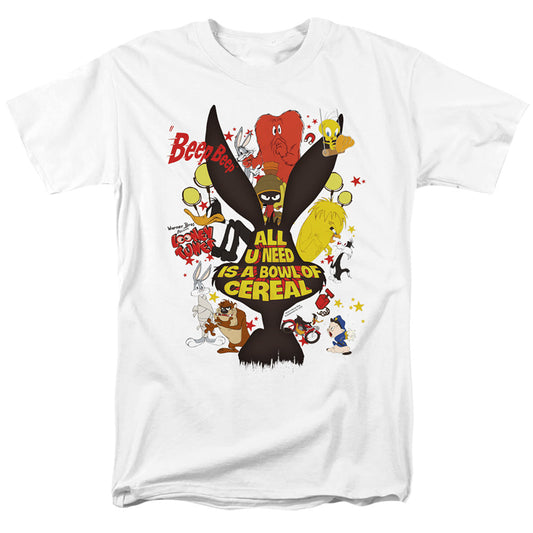 Looney Tunes Cereal Mens T Shirt White