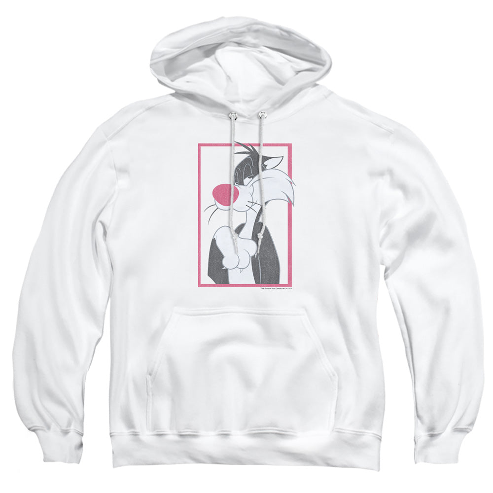Looney Tunes Sylvester Mens Hoodie White