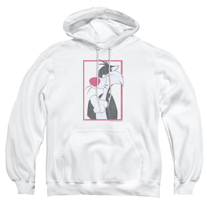 Looney Tunes Sylvester Mens Hoodie White