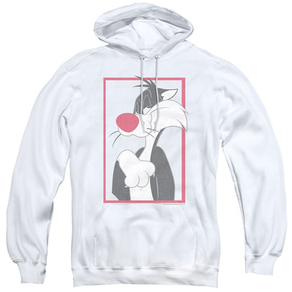 Looney Tunes Sylvester Mens Hoodie White