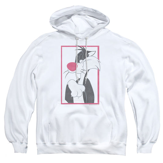 Looney Tunes Sylvester Mens Hoodie White