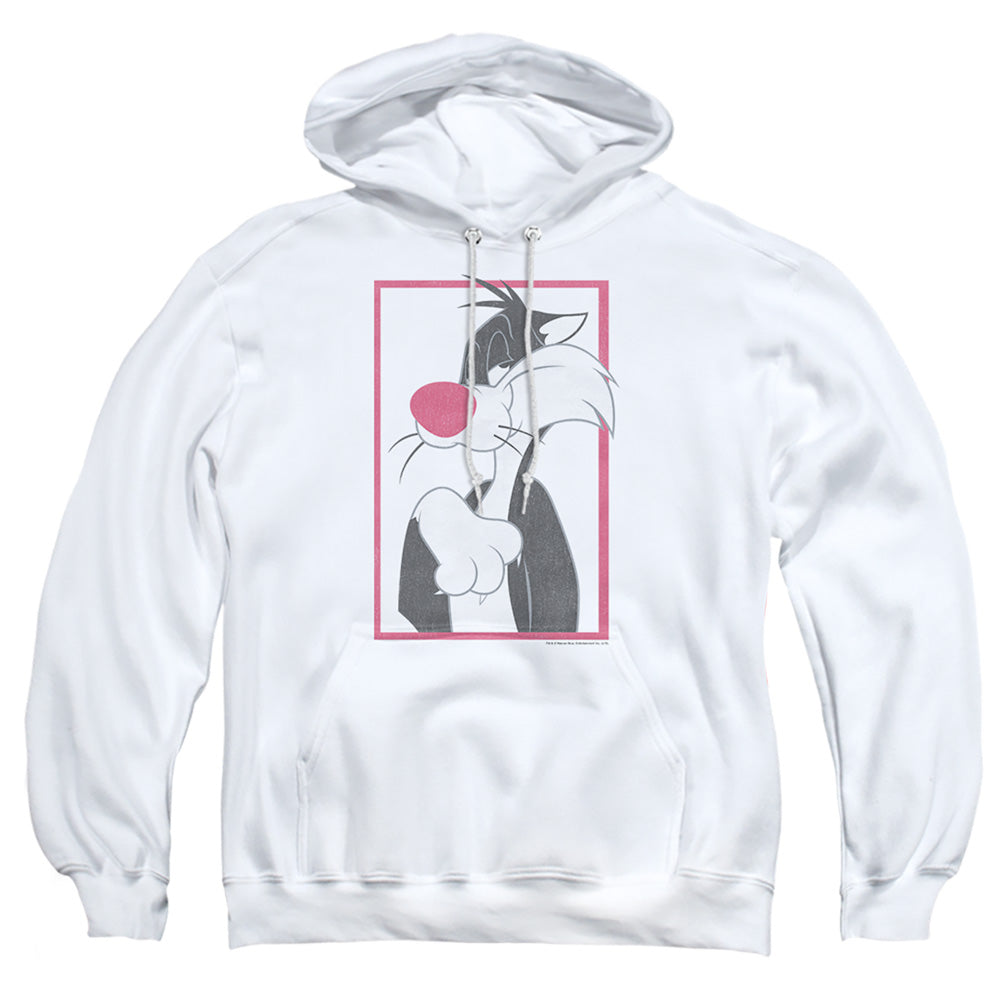 Looney Tunes Sylvester Mens Hoodie White