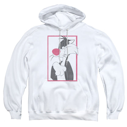 Looney Tunes Sylvester Mens Hoodie White