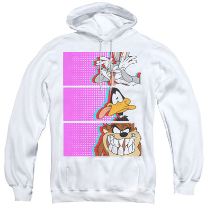 Looney Tunes Tiles Mens Hoodie White