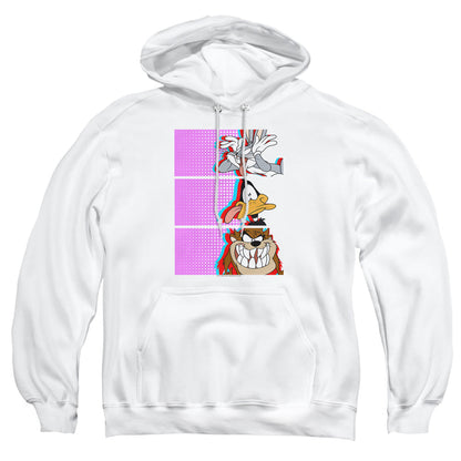 Looney Tunes Tiles Mens Hoodie White