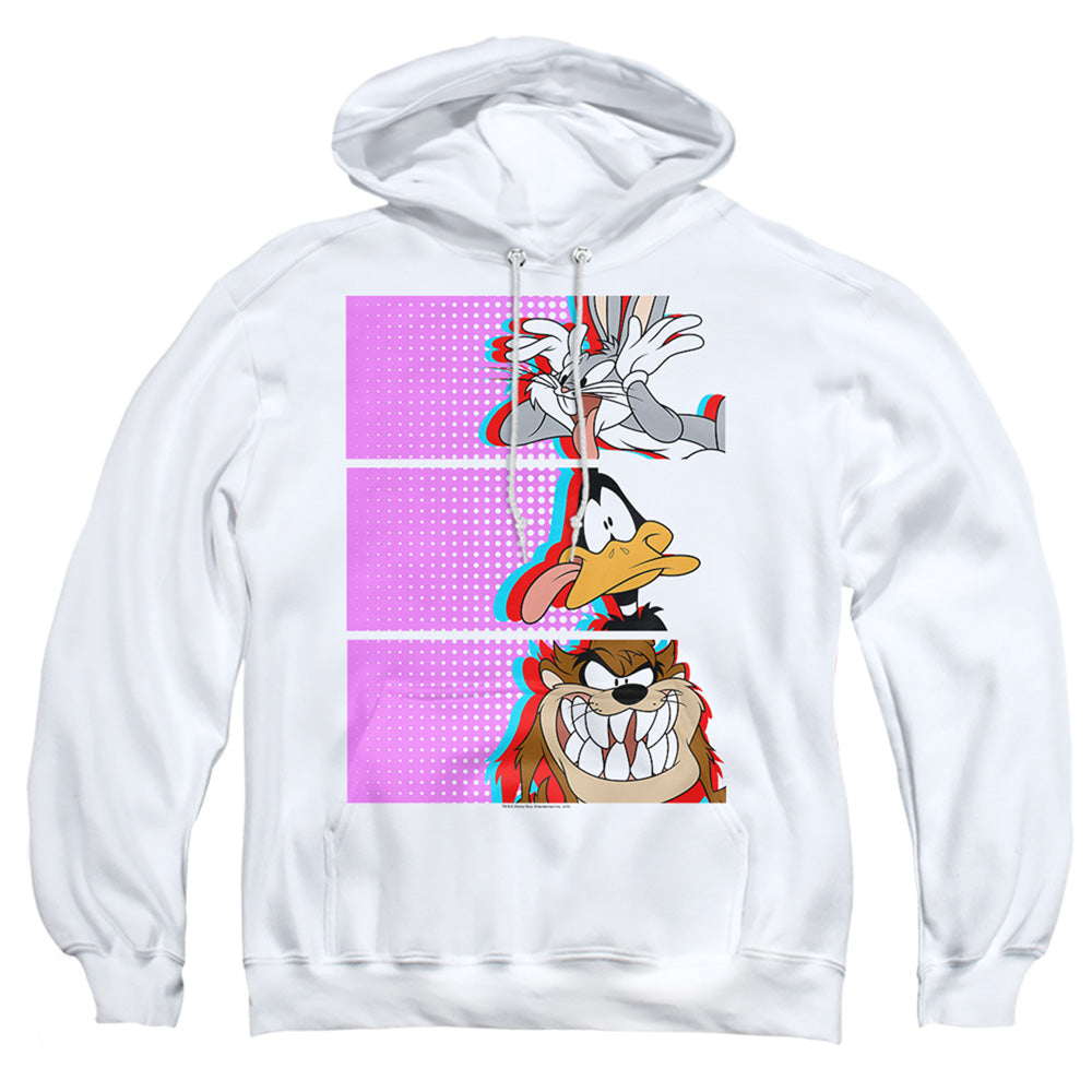 Looney Tunes Tiles Mens Hoodie White