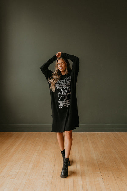 Led Zeppelin The Song Remains the Same Womens Dress T Shirt Black