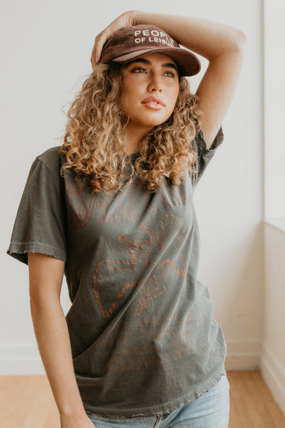 Led Zeppelin Sunkissed Boyfriend Tee Womens T Shirt Vintage Black