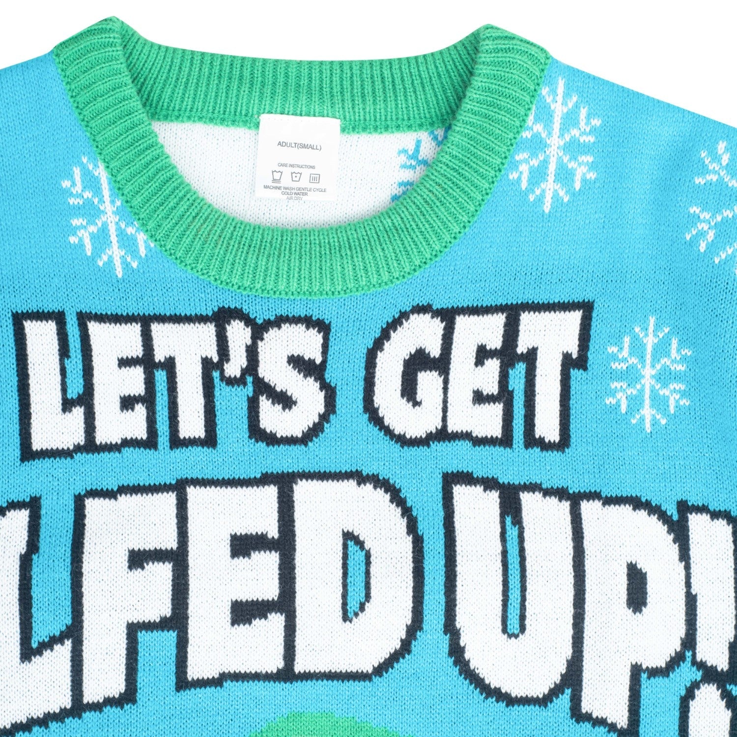 Let's Get Elfed Up Funny Ugly Christmas Sweater